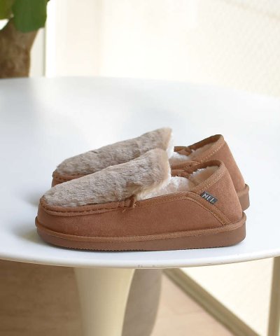 ●【MEI / メイ】モカシンファーシューズ