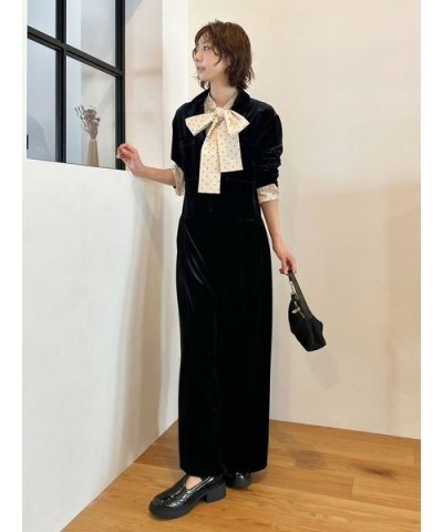 【WEB限定00サイズ】ベロアジャンプスーツ