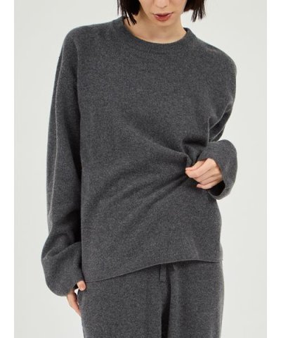 【セットアップ対応】ラムウールオーバーニットトップス