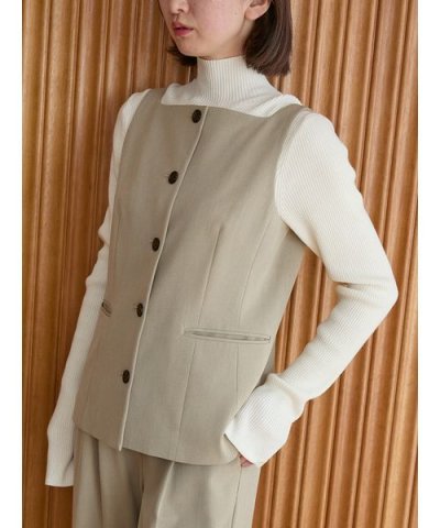 ウールシルクニットトップス