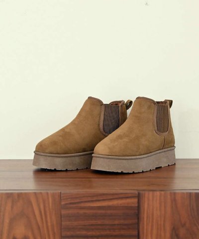 ●【MEI / メイ】厚底サイドゴアブーツ