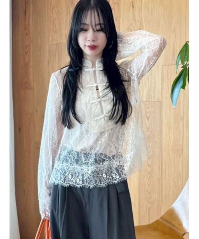 レースチャイナブラウス