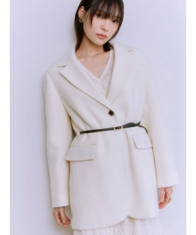 ベルト付きシャギーオーバージャケット【Hearts2Hearts着用】