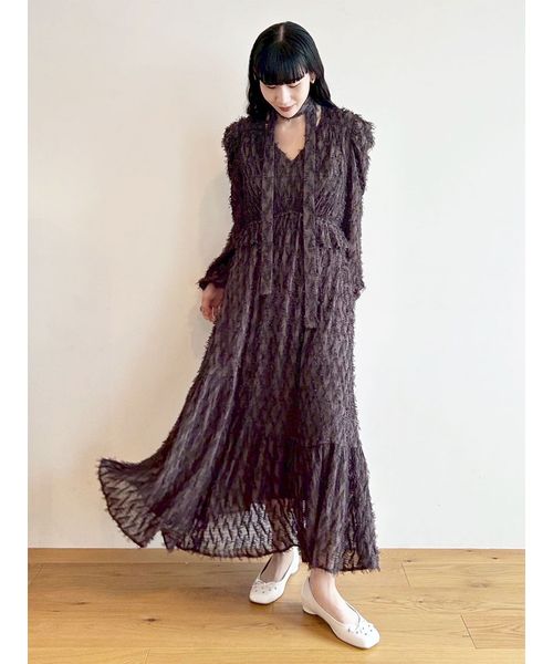 正規品♡ベビモコパンジャガードワンピース♡ブラウン ポケカ リザードン プロモ 25thリリーブラウン♡2wayペプラム