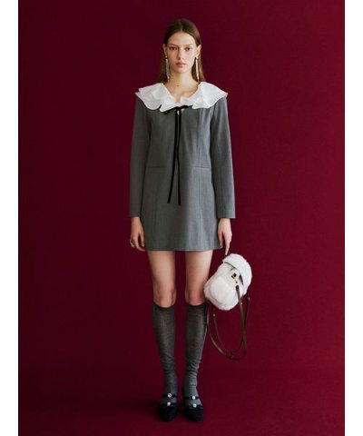 ラッフルカラー付きミニワンピース(Hearts2Hearts着用)