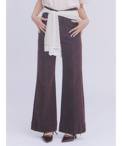 ストレートフレアデニムパンツ(Hearts2Hearts着用)