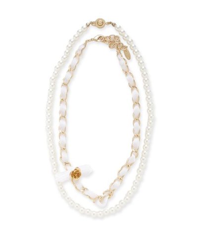 ベルベットリボン2連ネックレス