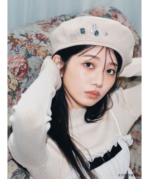 L.B CANDY STOCK]デコラティブベレー帽(Hearts2Heart(508586569)｜阪急