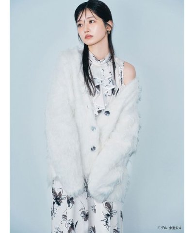 シャギーニットカーディガン