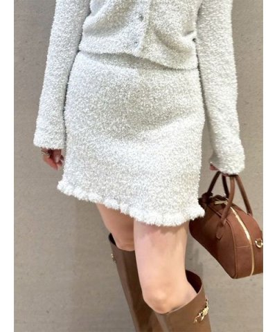 ラメニットミニスカート(Hearts2Hearts着用)