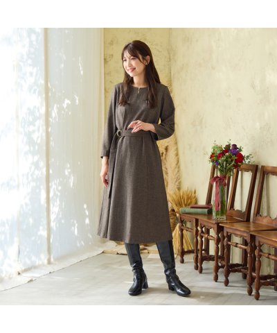 ローズティアラ RoseTiara ライトツイードワンピース