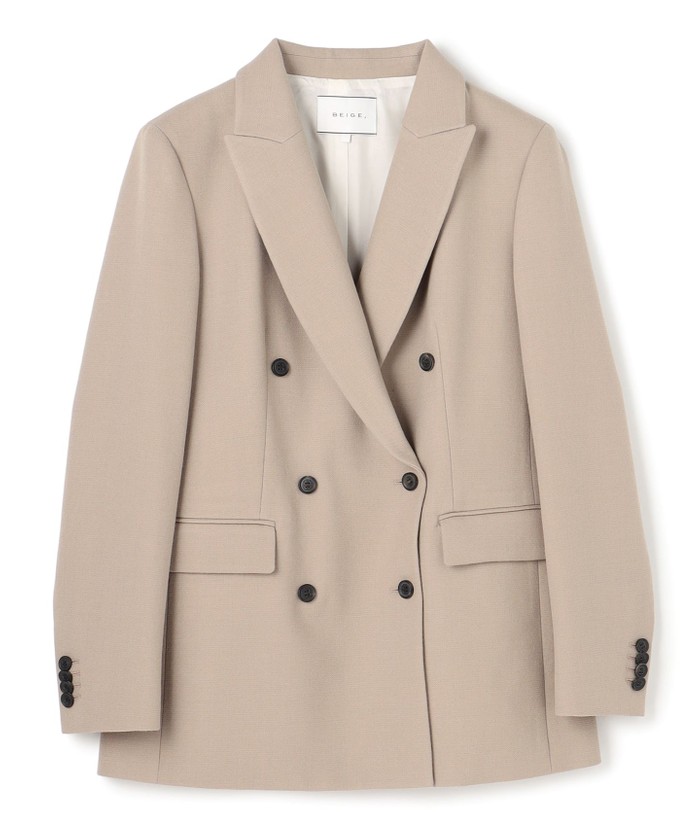 BEIGE BUNNELL / ウールダブルブレストジャケット L. TAUPE 4 BEIGE BUNNELL / ウールダブルブレストジャケット L. TAUPE 4