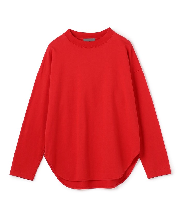 UNCRAVE 【洗濯機洗い可】プレーンジャージー ロンT レッド F UNCRAVE 【洗濯機洗い可】プレーンジャージー ロンT レッド F