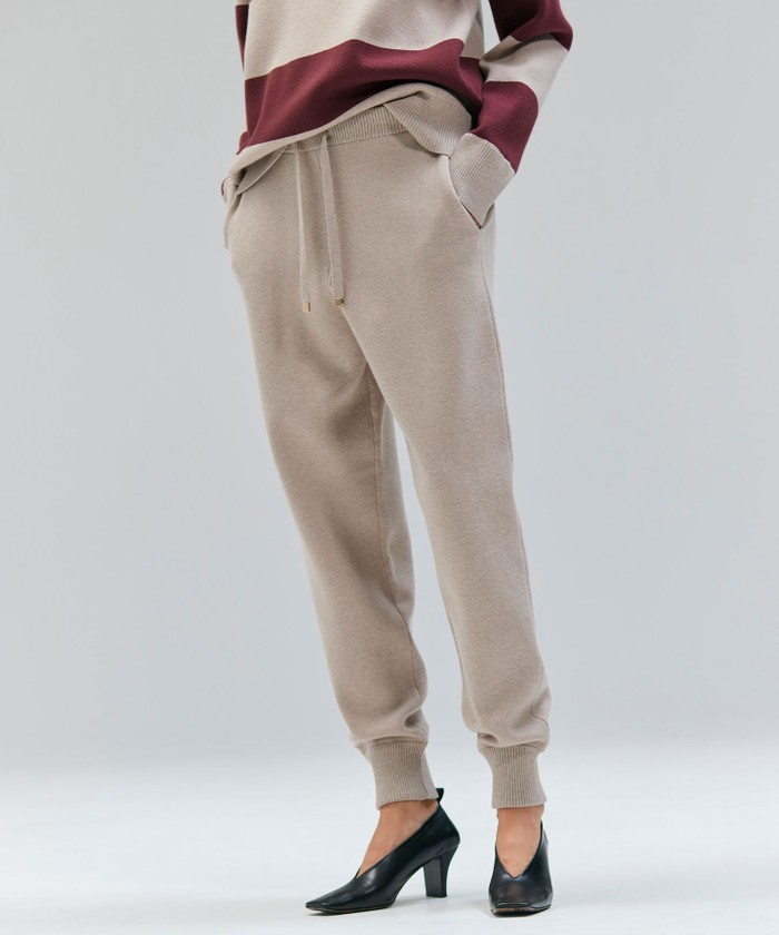 BEIGE 【洗える】TAFT / コットンカシミヤトラウザーパンツ TAUPE 4 BEIGE 【洗える】TAFT / コットンカシミヤトラウザーパンツ TAUPE 4