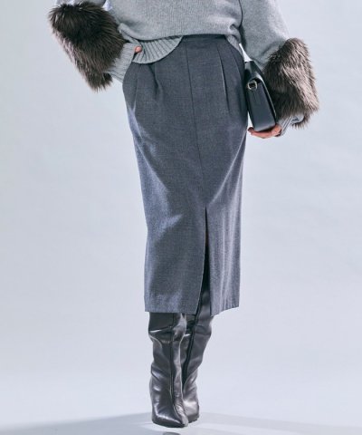 【Oggi 11月号掲載】TERNES / 2タックウールスカート