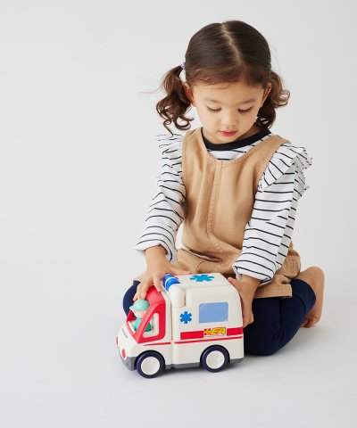 オラトイズ Hola Toys 音がいっぱい!自分で走るきゅうきゅうしゃ【返品不