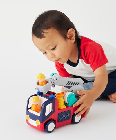 オラトイズ Hola Toys 音がいっぱい!自分で走るしょうぼうしゃ【返品不可