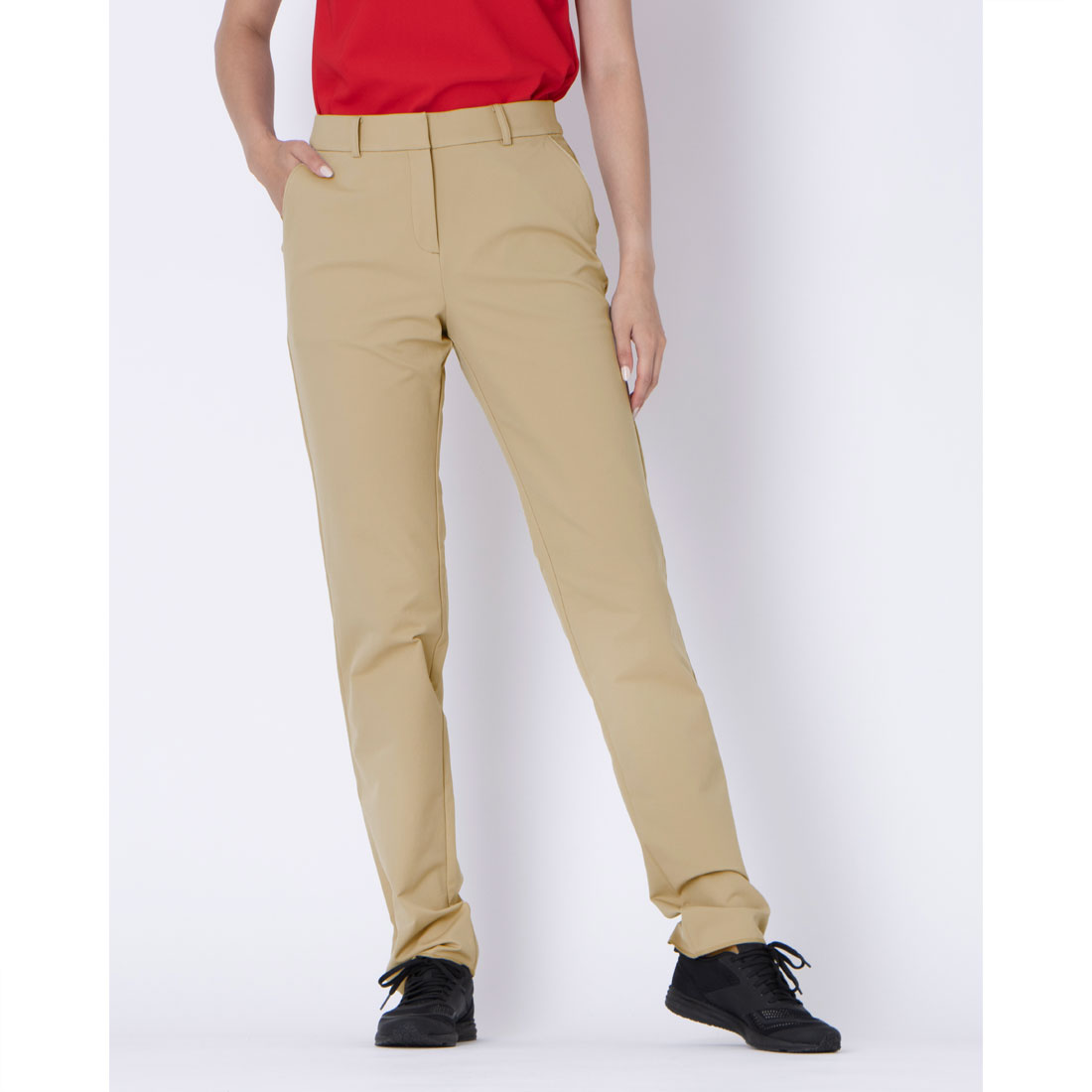 LANVINSPORT ランバン スポール LANVIN SPORT ストレッチスリムパンツ【はっ水/蓄 ベージュ 44 LANVINSPORT ランバン スポール LANVIN SPORT ストレッチスリムパンツ【はっ水/蓄 ベージュ 44