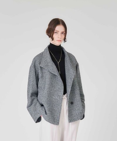 ライトミックスツイード　コート