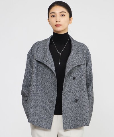 ライトミックスツイード　コート