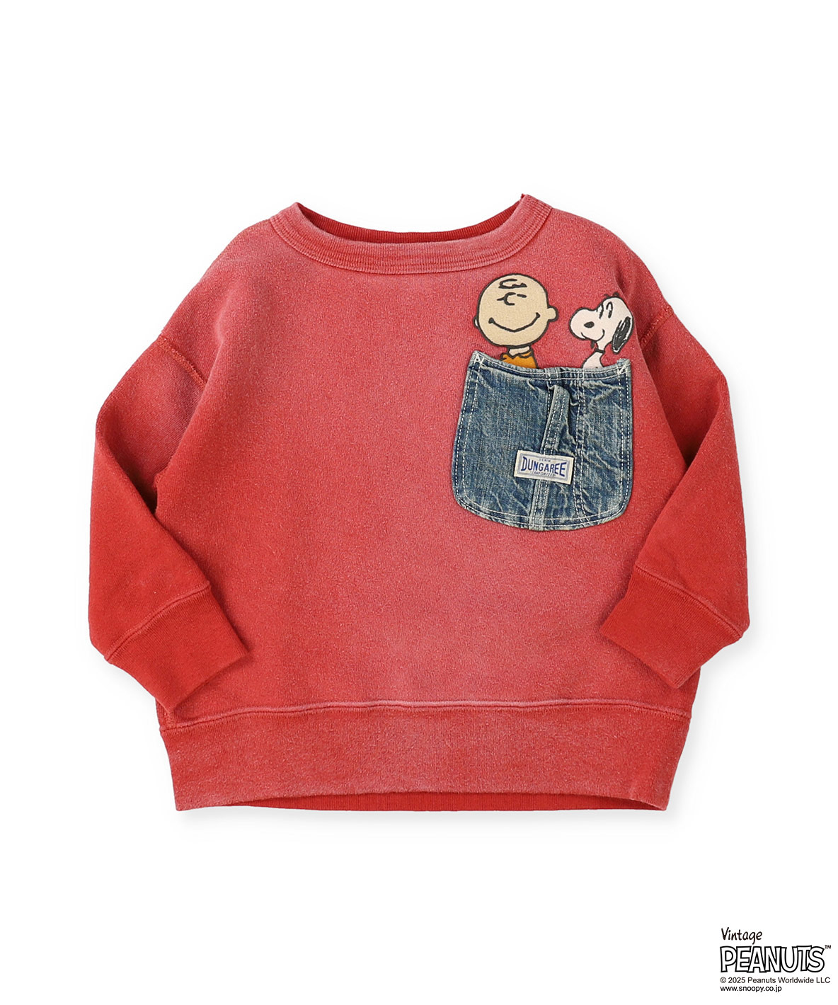 DENIMDUNGAREE デニムダンガリー DENIM DUNGAREE Vintage Fleece S レッド 2(Ladies-L)/L DENIMDUNGAREE デニムダンガリー DENIM DUNGAREE Vintage Fleece S レッド 2(Ladies-L)/L