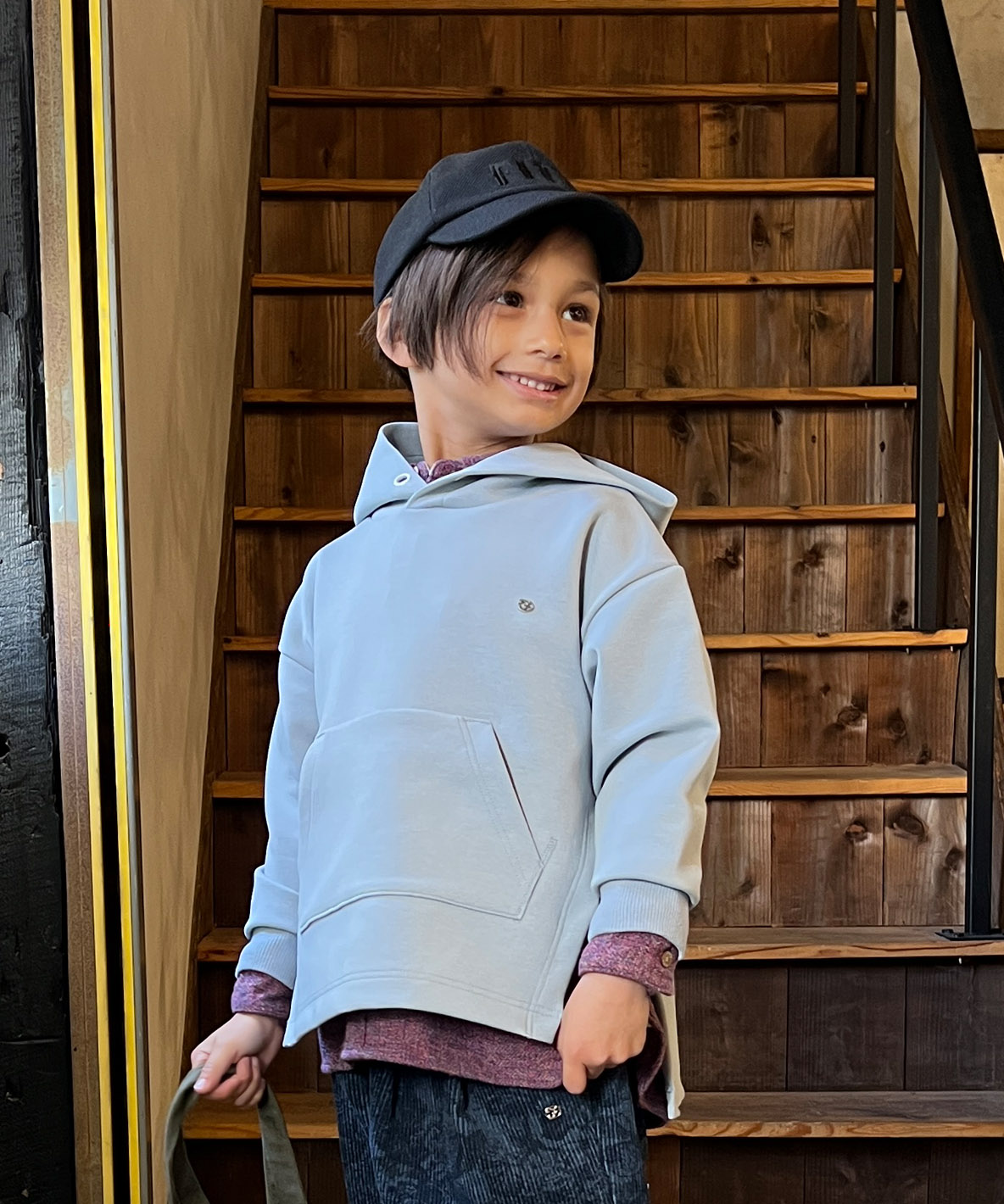 FITH フィス FITH Cotton Airy Hoodie ブルー 135 FITH フィス FITH Cotton Airy Hoodie ブルー 135