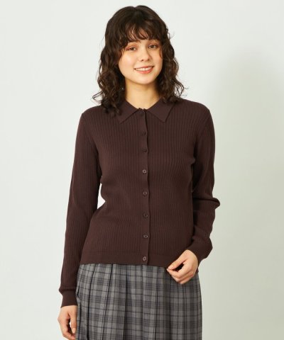 GREY LABEL 衿付ニットカーディガン