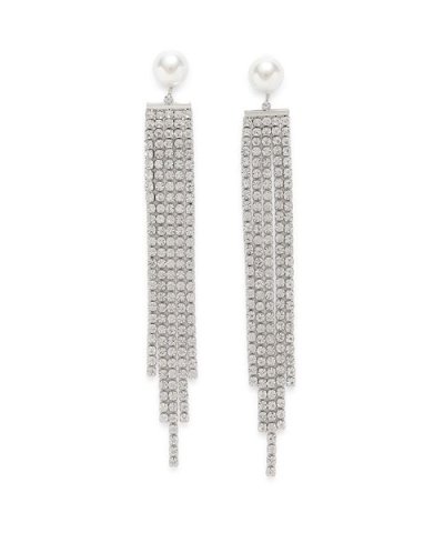 ビジューロングピアス