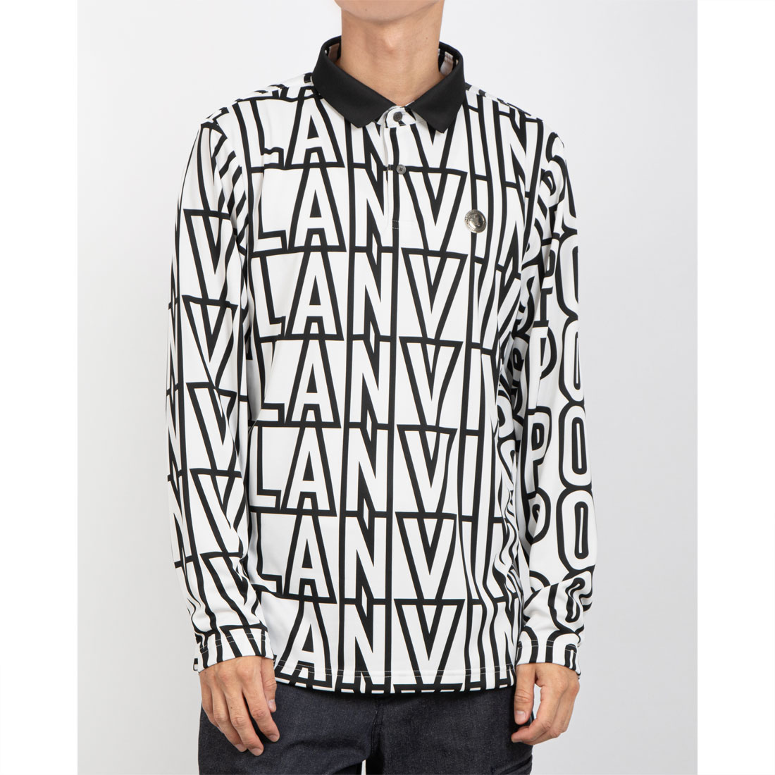 LANVINSPORT ランバン スポール LANVIN SPORT マイクロパイル起毛ロゴプリント長袖 ホワイト 38