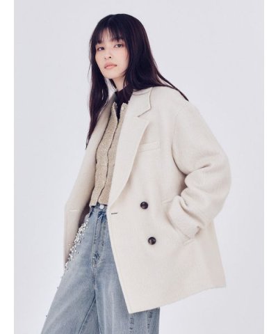 オーバーサイズウールシャギージャコット