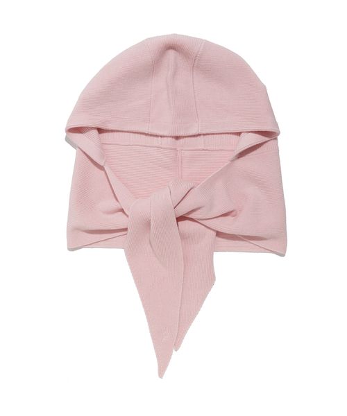 FRAYI. D ウォッシャブルカシミヤシルクフードマフラー／ウォッシャブル PNK F