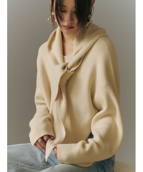 FRAYI. D ウォッシャブルカシミヤシルクボートネックニット/ウォッシャブル IVR F FRAYI. D ウォッシャブルカシミヤシルクボートネックニット/ウォッシャブル IVR F