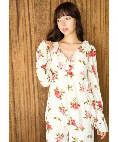 ヴィンテージローズ柄プルオーバー