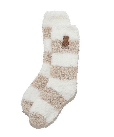 ベアさがらメランジ２ボーダーソックス