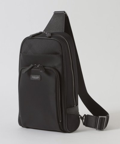 ナイロンコンビカルゼシャドークレストブリッジチェックビジネスボディバッグ