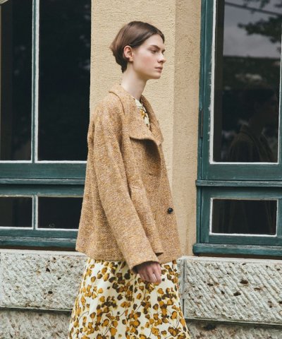 【eclat掲載】ソフトミックスツイード　コート