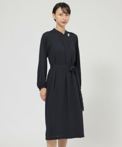 【ウォッシャブル】バックサテンアムンゼン　ワンピース