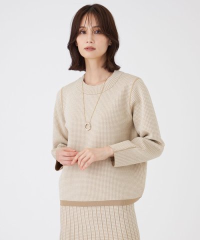 【ウォッシャブル】リバーシブルニットプルオーバー