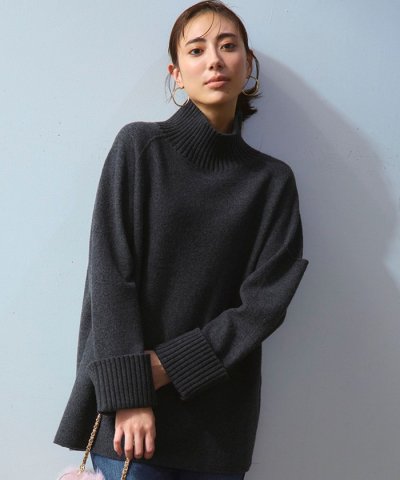 【新色追加】ボイルドウールコンビニット チュニック