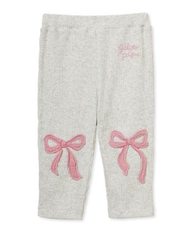 【BABY】リブアップリケパンツ