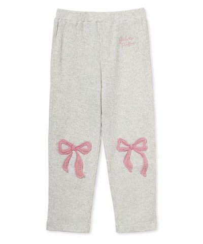 【KIDS】リブアップリケパンツ