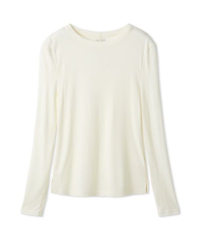 ウールテンセルクルーネックシアーロンＴ