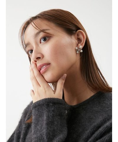 モチーフパールストーンピアス