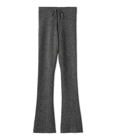 アルパカ混リブニットレギンスパンツ