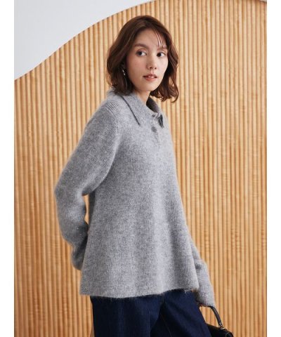 4WAYモヘヤラメペプラムニットプルオーバー