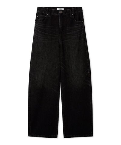 ハイライズルーズフィットバギーデニムパンツ