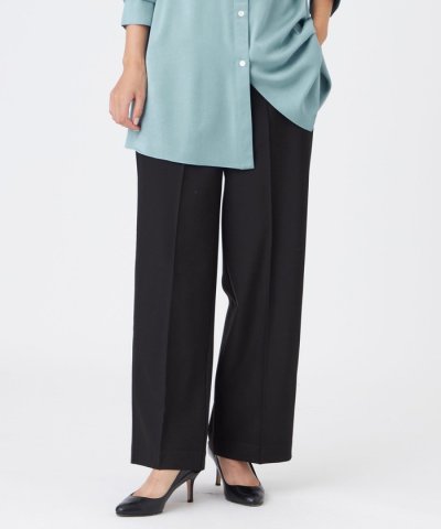 【マシンウォッシャブル】ブラッシュドストレートパンツ