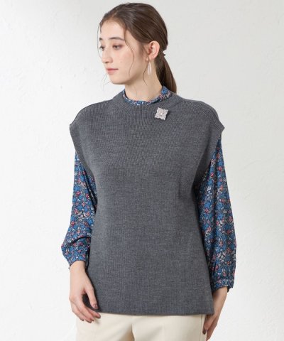 チュニックニットベスト