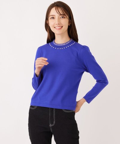 シアーレイヤー プルオーバーニット