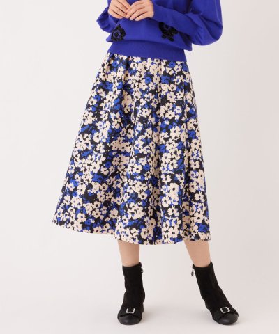 アブストラクトフローラル スカート